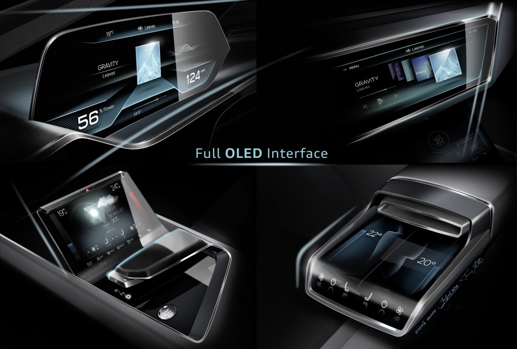 Audi e-tron quattro concept – OLED-based operating and display
